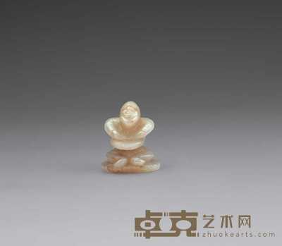 宋 白玉杂耍 高4cm；宽3.5cm